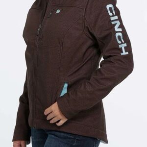 Cinch Women's Burgundy/Brown Bonded Conceal Carry Jacket, Size XL
